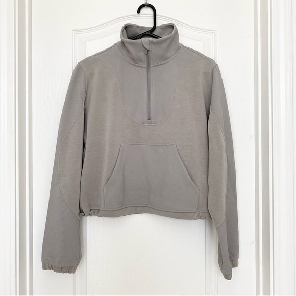 Lululemon Brushed Softstreme Ribbed Half Zip - Picture 5 of 9